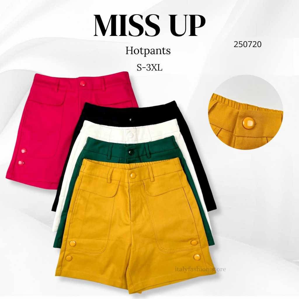 MISS UP Hotpant Katun Stretch Import Wanita 250720