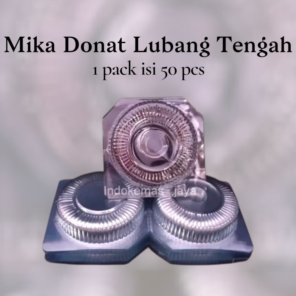 [ 5 pack ] Mika Donat Lubang Tengah/ Mika Donat isi 1/ Mika Bulat Kecil/ Tempat Burger Mini