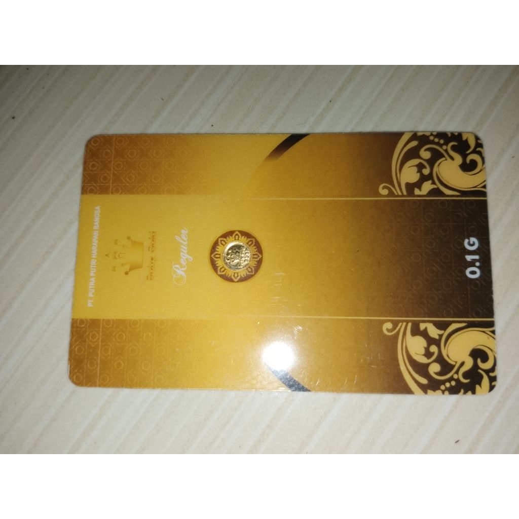 Emas fine gold 99.9 babygold asli 0,1 gram sertifikasi sucofindo dapat nota bisa untuk dijual kembal