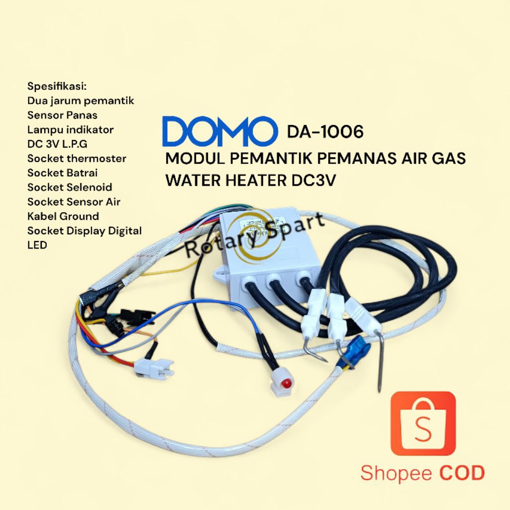 MODUL PEMANTIK DOMO WATER HEATER PEMANAS AIR GAS PRODUK QUALITY PREMIUM