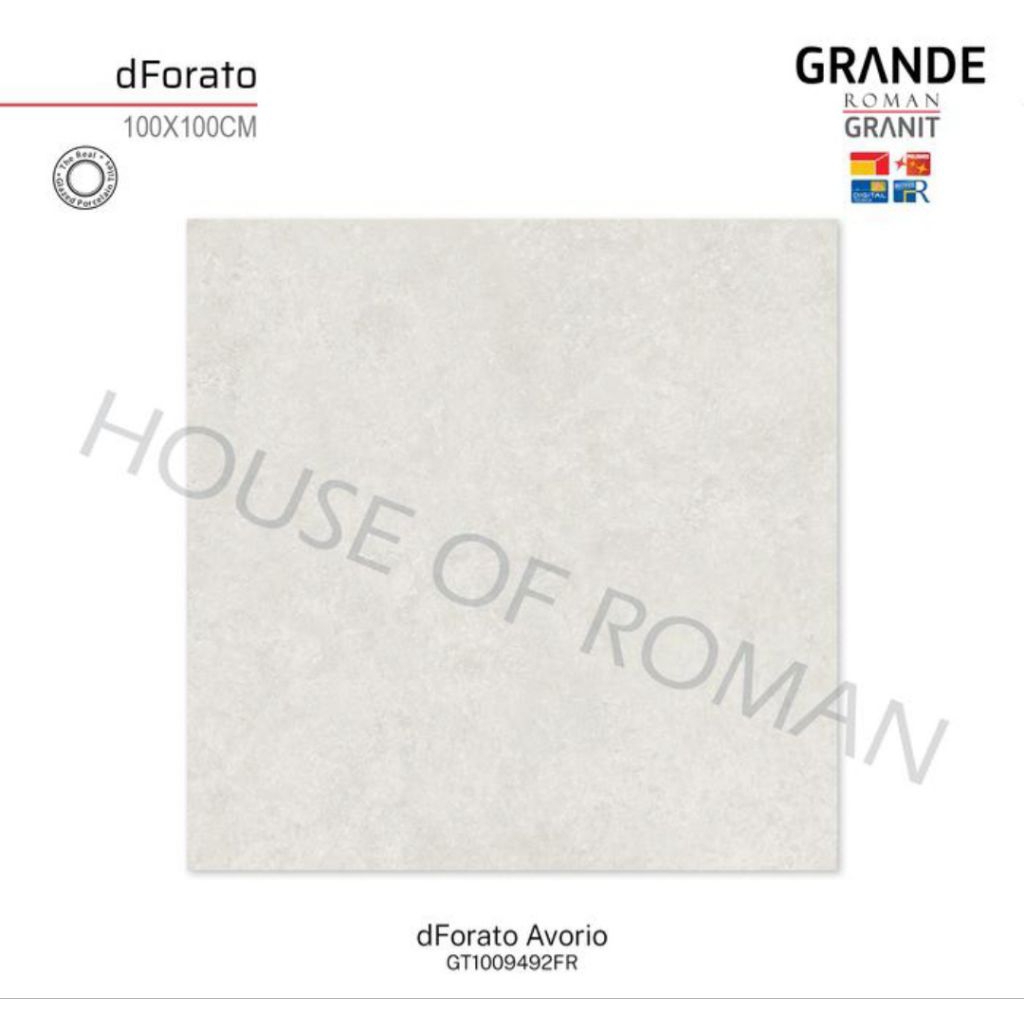 Roman Granit GT1009492FR dForato Avorio 100x100 Kw1