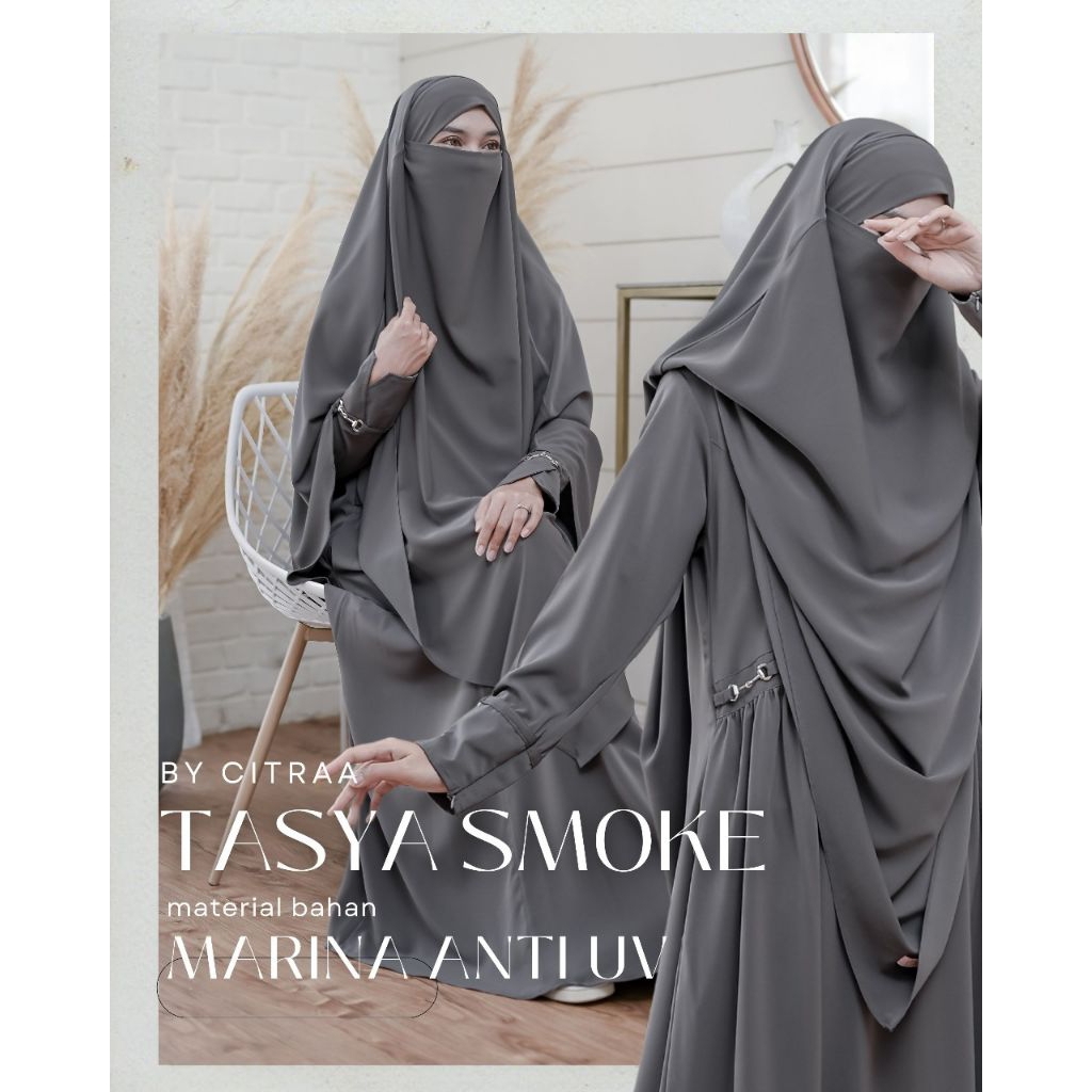 READY STOK TASYA SET SYARI MARINA UV GAMIS DEWASA MURAH TERLARIS KEKINIAN MODEL TERBARU AESTHETIC OR