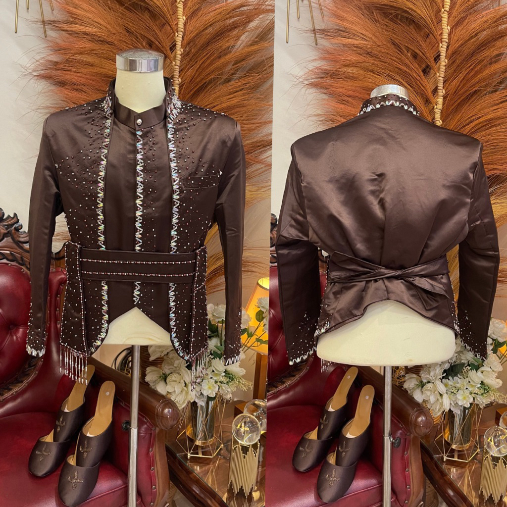 Beskap jawa pria Burgundy | Beskap jawa pria lengkap | Beskap jawa pria satu set | Beskap jawa penga