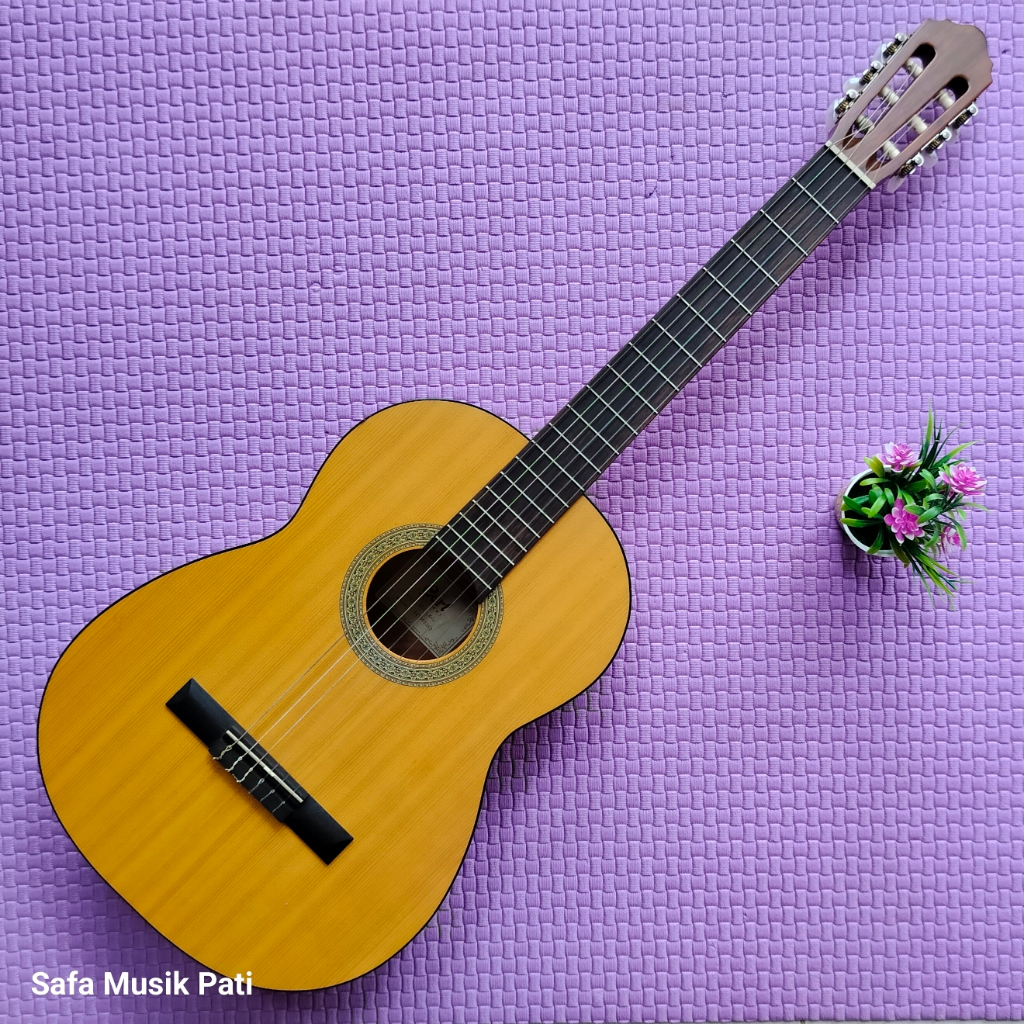 Cort AC10NS Gitar Akustik Nylon Mulus, No Minus, Original