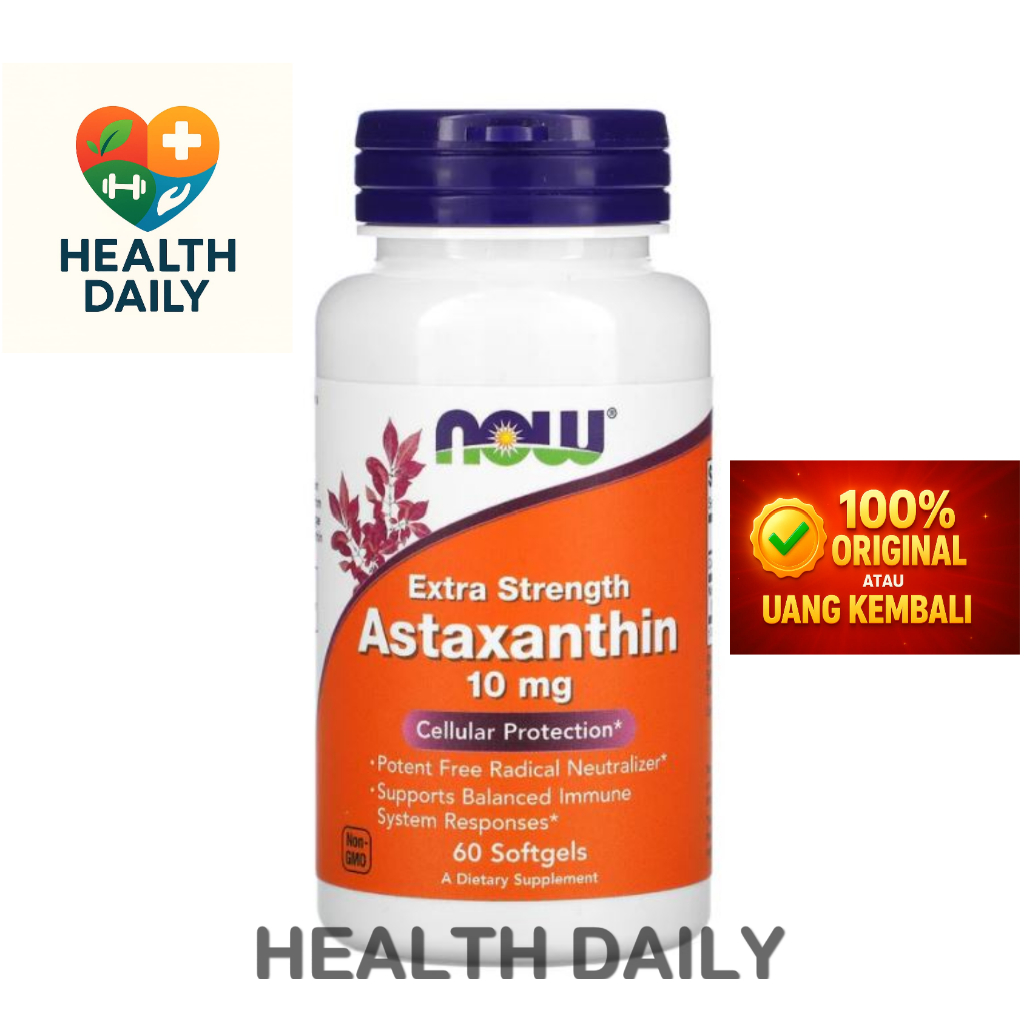 Now Foods Astaxanthin 10 mg 60 Softgels