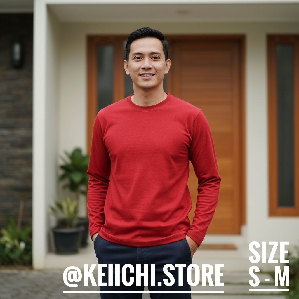 Kaos lengan panjang Pria - C59 | Size M