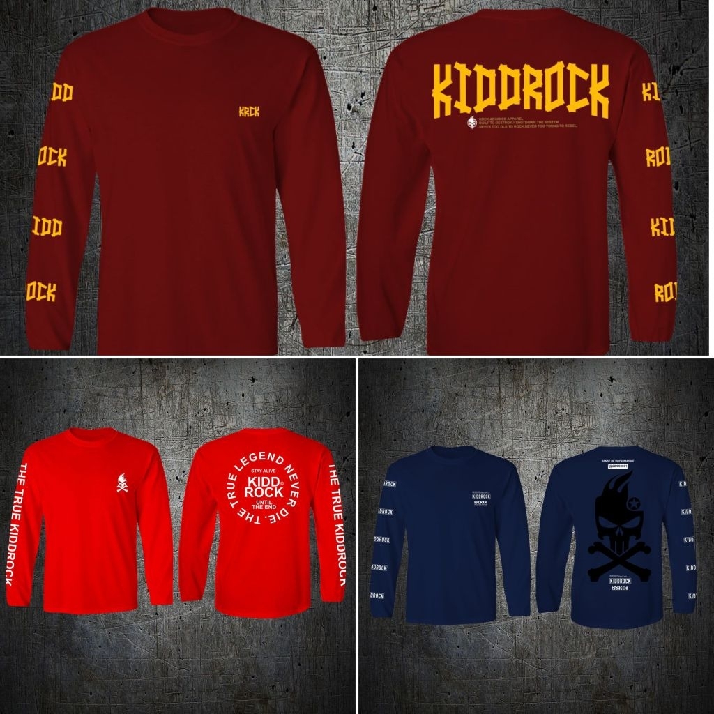 KAOS KIDDROCK | KAOS TANGAN PJG | KAOS DISTRO BANDUNG