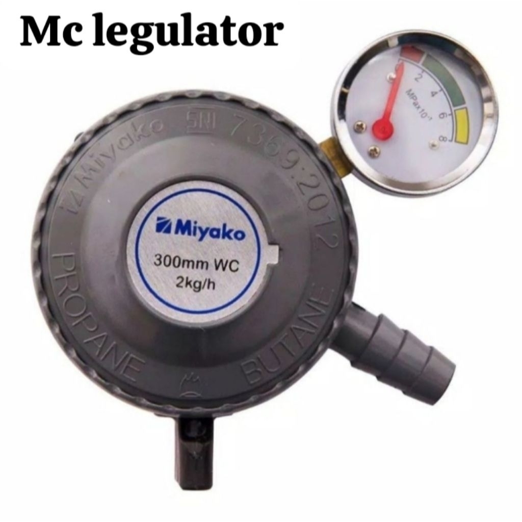 MIYAKO Kecil Regulator Selang RMS-106 M 1.8 Set Regulator Kompor Gas Elpiji Anti Bocor Tahan Lama ra
