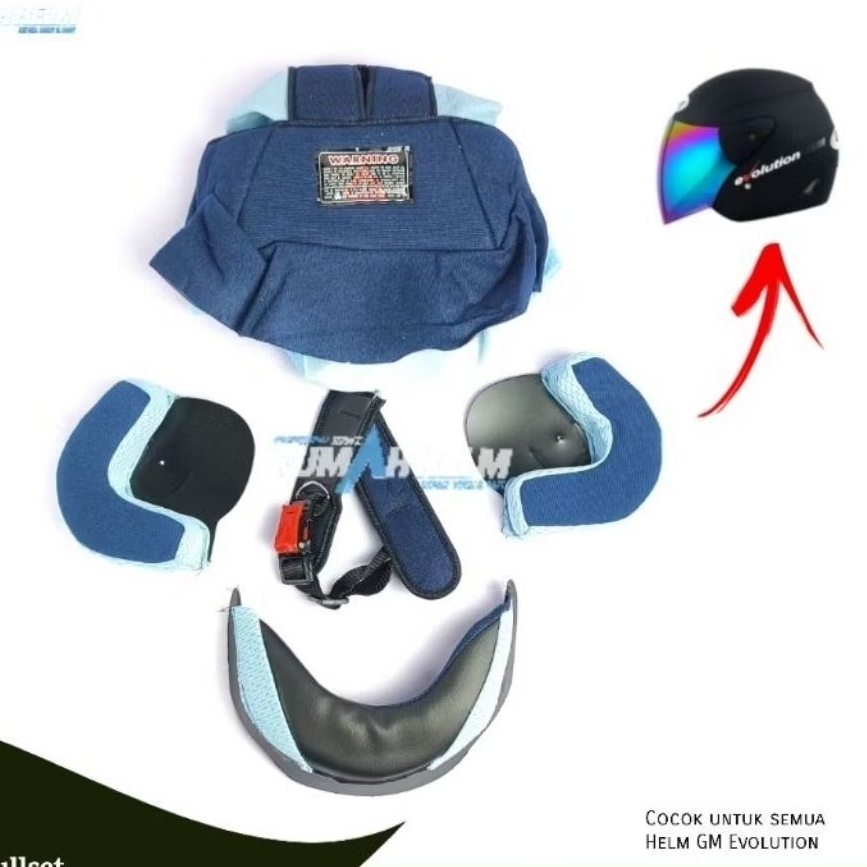 Busa Helm Gm evolution Fullset spon helm GM Evolution