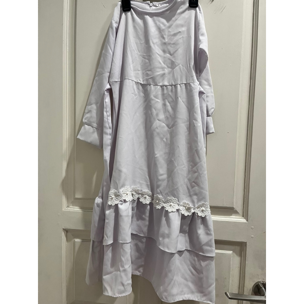 [PRELOVED] Dress/Muslimah/Gamis Anak Perempuan Warna Putih