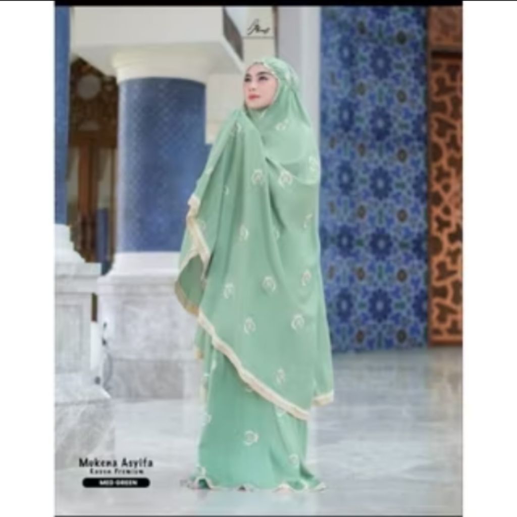 Mukena potongan dewasa√mukena arrafi