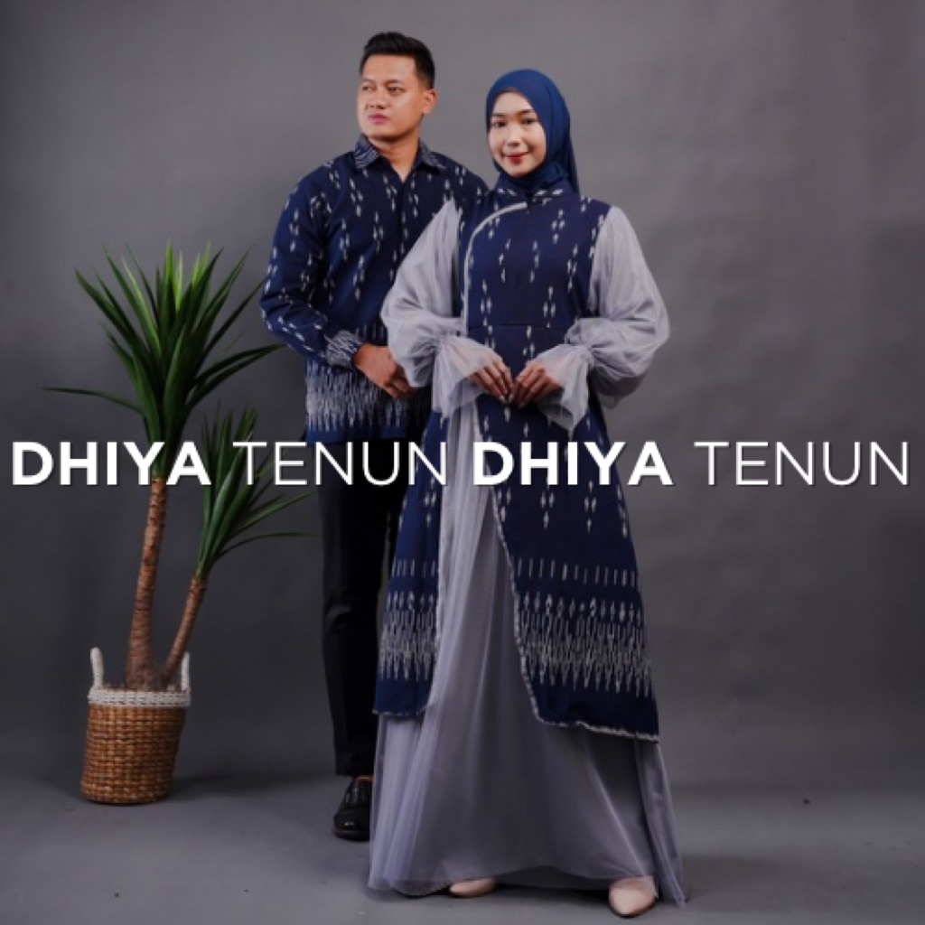 LARISA couple Blue baju tenun pasangan couple muslim prwedding