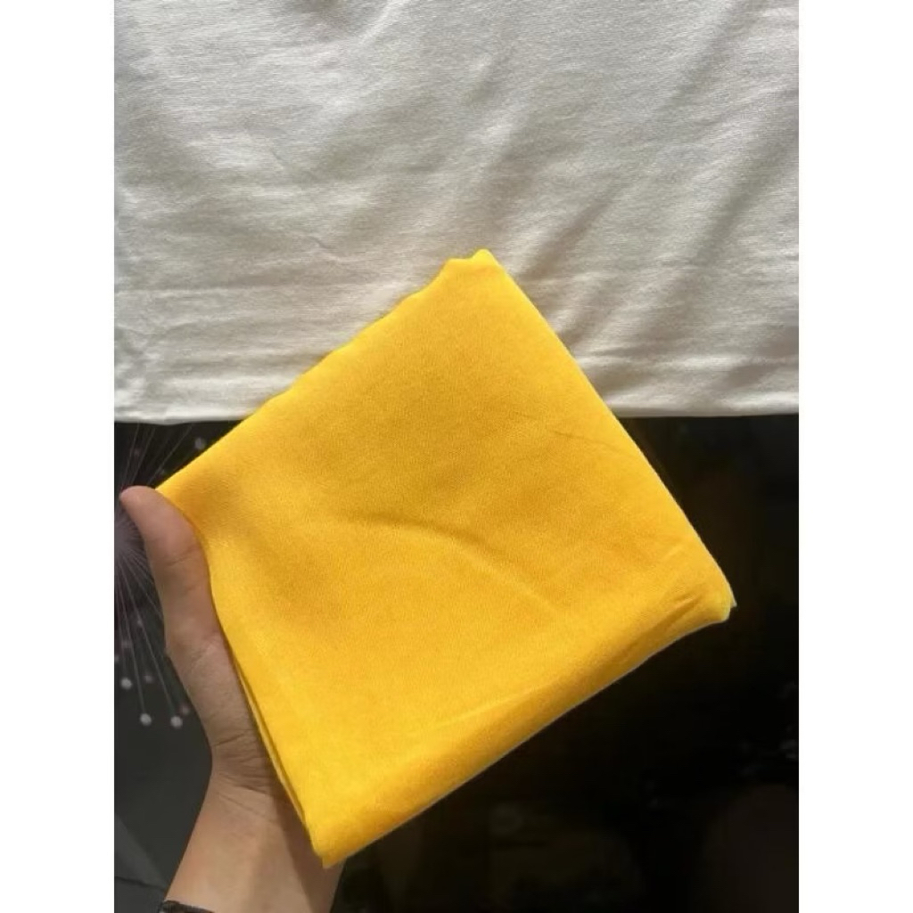 Hijab Segiempat Paris Jadul kuning Golkar