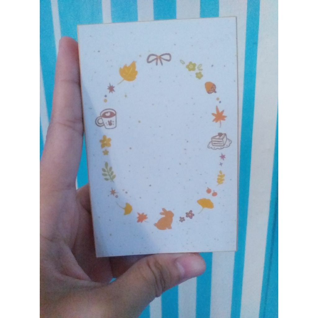 Stationary Memo Pad Autumn 50 Lembar × Kertas Memo Musim Gugur Catatan Note