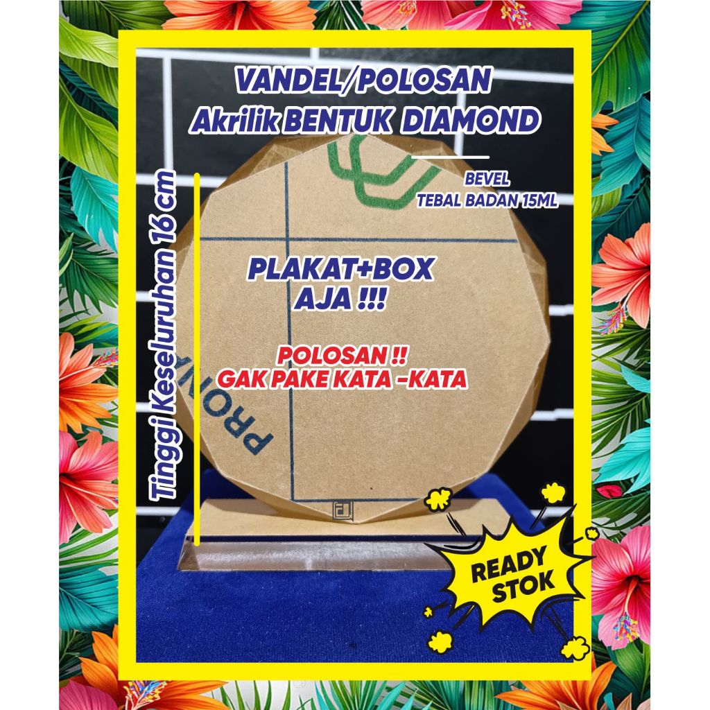 PLAKAT AKRILIK VANDEL BEVEL DIAMOND POLOSAN +15ML+BOX BLUDRU