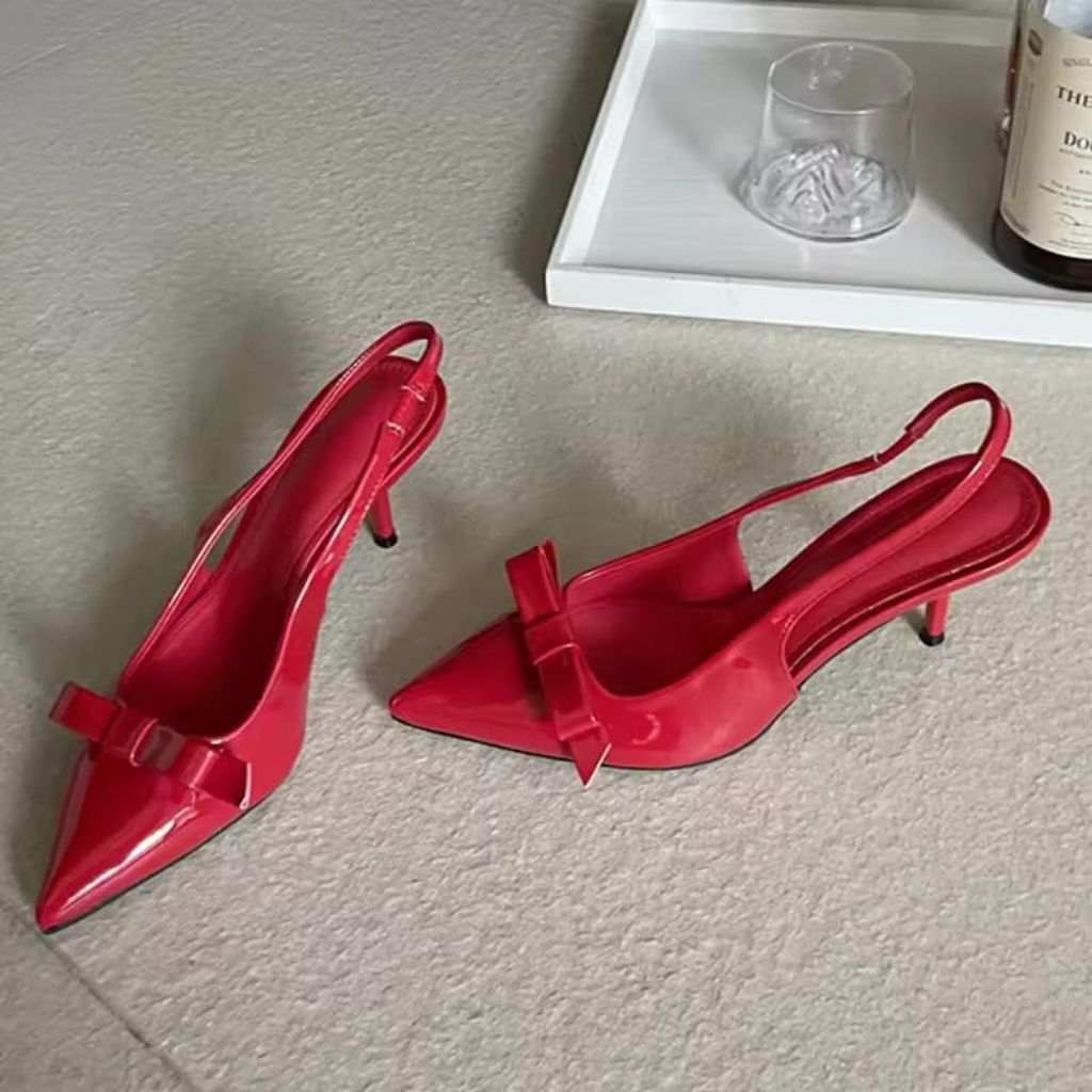 Sandal wanita heels model sepatu hak tinggi HALLONA