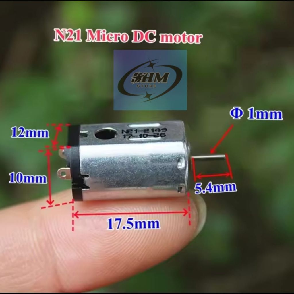 DC Micro Motor Dinamo N21 High Speed 30000 RPM Pesawat Helikopter Mainan Drone RC 3V 3.7V 4V 5V
