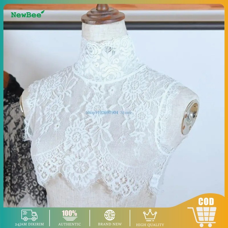 Lace Kerah Penutup Kerah Palsu Renda Dekoratif Kerah Bordir Renda Kerah Brokat Kerah Renda Premium H