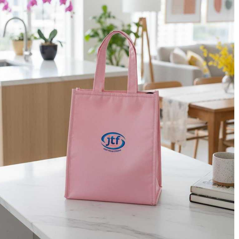 Tas Bekal Thermal Aluminium Foil Tahan Lama Untuk Sekolah Kantor  Resleting Untuk Kerja Kuliah