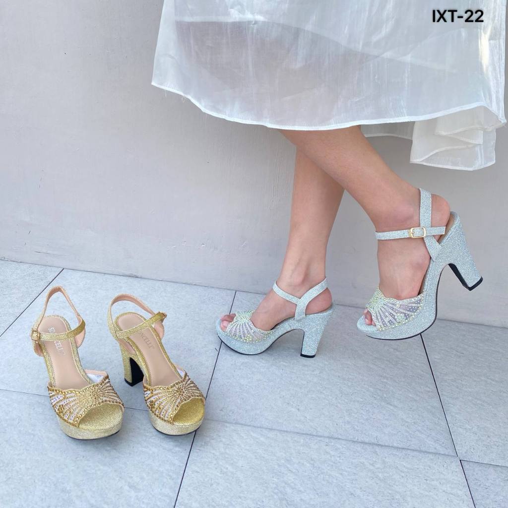 Simoncelli Sepatu Heels 9 Cm Wanita | Sepatu Wanita | Heels Tali Belakang | Sepatu Kondangan | Heels