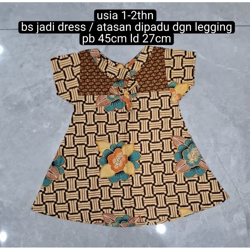 PRELOVED aneka baju batik anak cewek usia 1-6thn