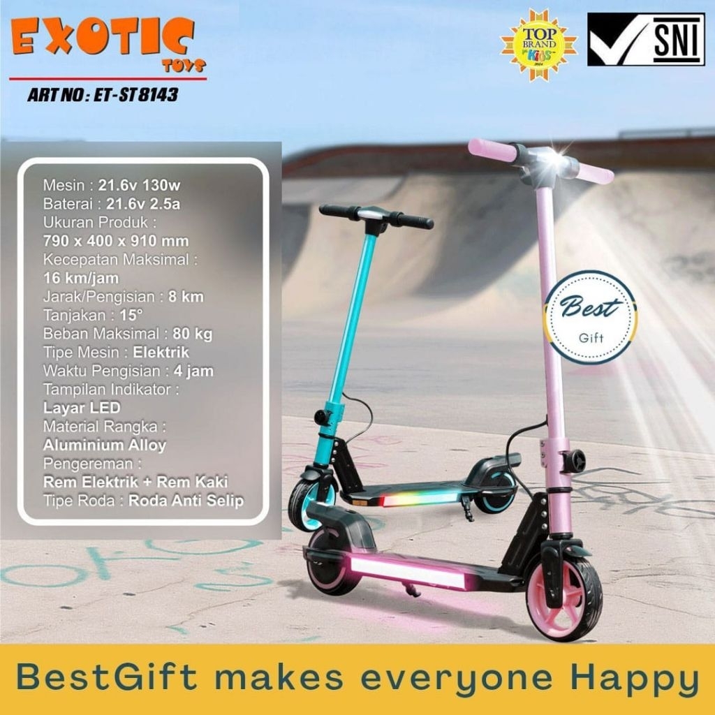 ELECTRIC SCOOTER EXOTIC ET-ST8143 SCOOTER ANAK