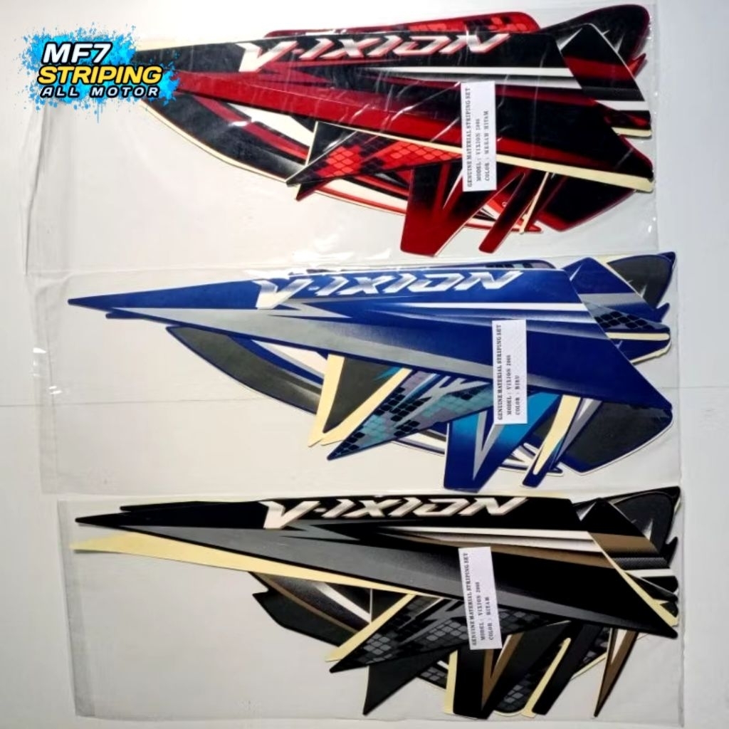STRIPING VIXION OLD 2009 ORIGINAL FULLSET FULL BODY LOOK STIKER VIXION 2009 FULLSET