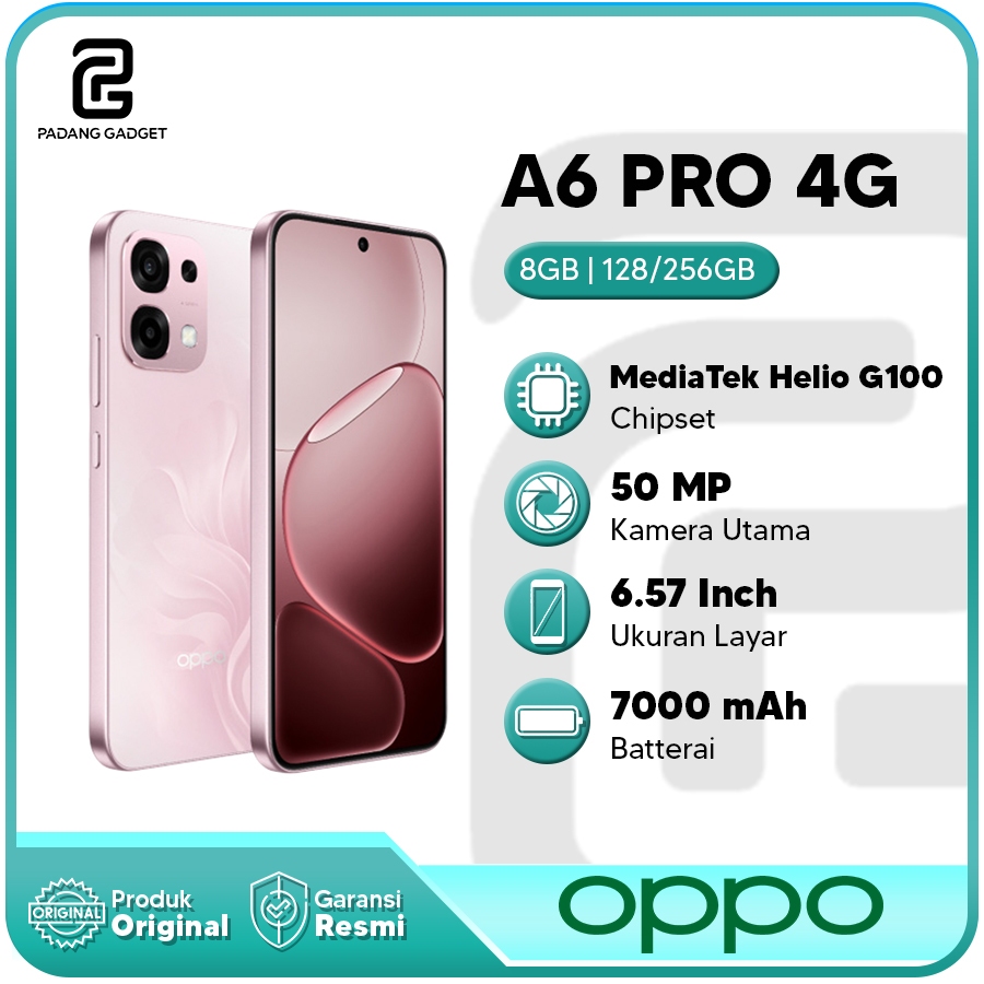 Oppo A6 Pro 4G LTE 8+8/128 | 8+8/256GB Hp Smartphone Android Original Garansi Resmi