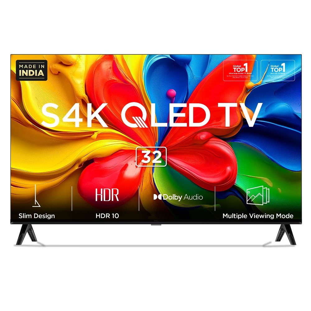 LED ANDROID TV 32inch DIGITAL TCL 32S4K QLED | TCL 32S4K SMART TV 32 INCH QLED GOOGLE TV - BEZELLESS