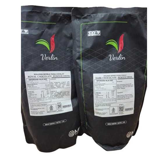 Verlin Bubuk Minuman Royal Chocolate 1kg/ Dark Chocolate Verlin/ Verlin Powder Drink/ Bubuk Minuman 