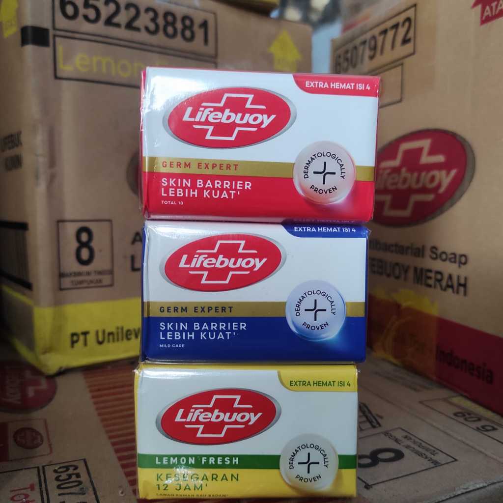 1 DUS SABUN MANDI LIFEBUOY BATANGAN 60 gram