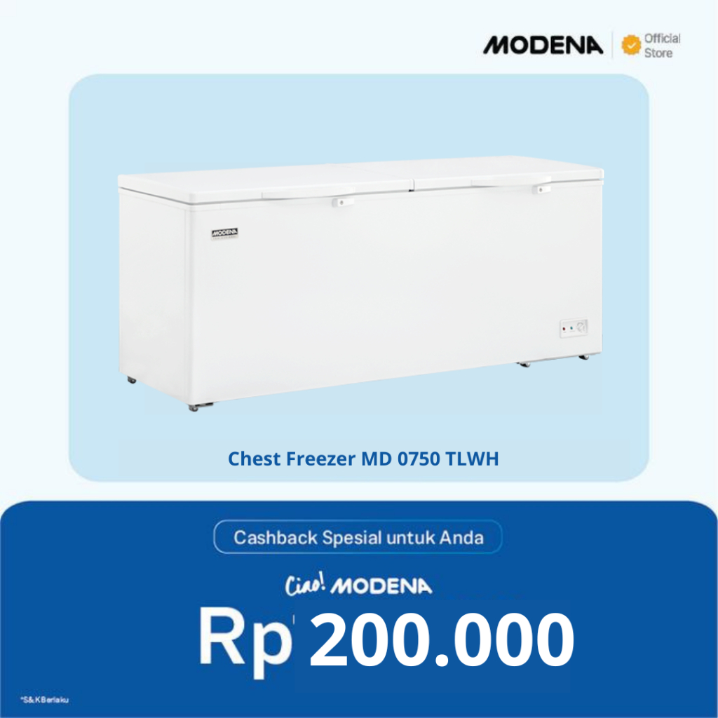 MODENA MD 0750 TLWH  Professional Chest Freezer Box 750 Liter