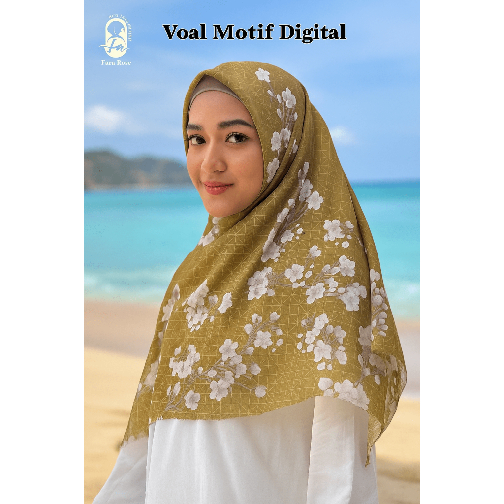[GROSIR] HIJAB SEGIEMPAT MOTIF 032 BAHAN VOAL TEPI LASERCUT
