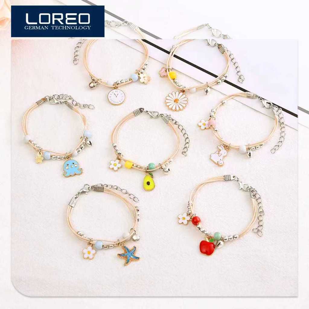 Loreo Gelang Tangan Daisy Adjustable Gelang Couple Persahabatan