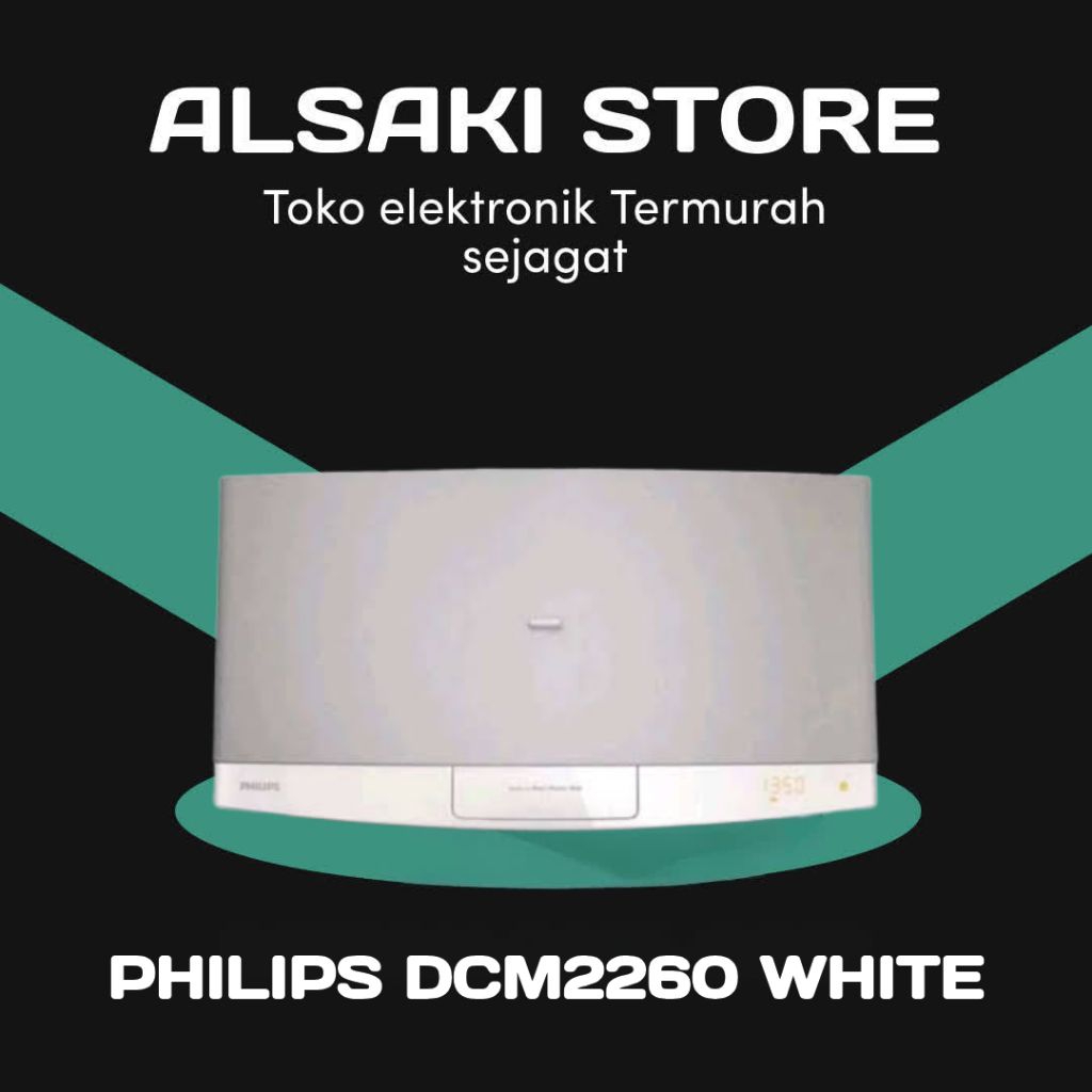 PHILIPS DCM2260 WHITE MINI HIFI
SPEAKER