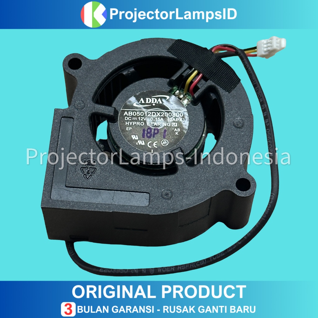 Fan Blower Kipas Keong Projector Proyektor InFocus Sony ADDA AB05012DX200300 AB05012DX200600 0.15A