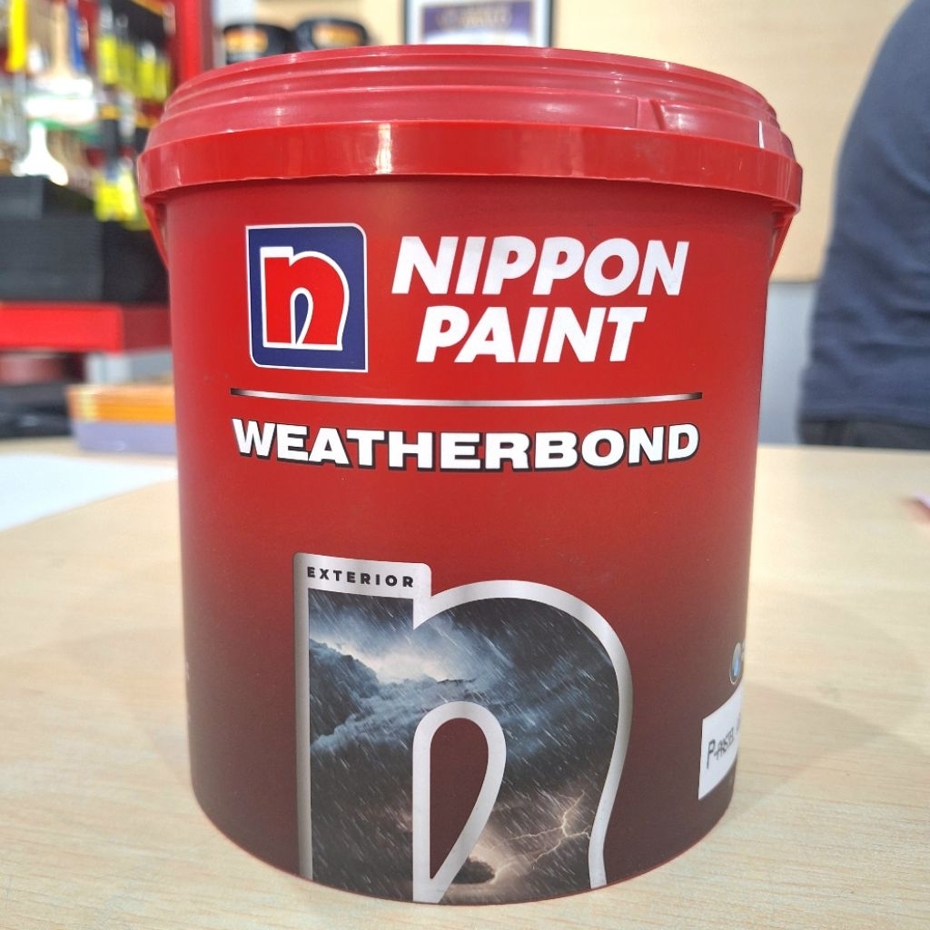 Nippon Paint Weatherbond 2.5L - cat tembok premium dinding luar eksterior exterior