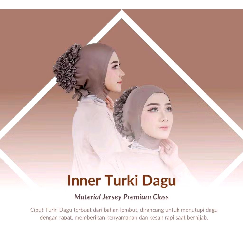 CIPUT turki DAGU/ Dalaman Turki Jilbab Kerudung ciput sanggul Ciput Cepol