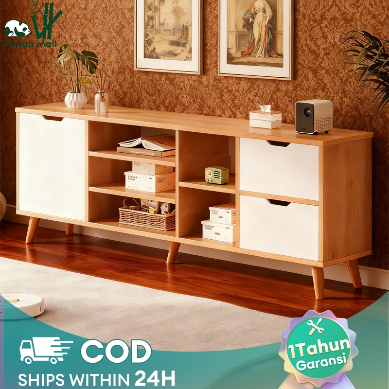 Meja Tv 160CM Rak Tv Lemari Tv Meja Tv Minimalis Modern Meja Tv Kayu Murah Lemari TV Jumbo
