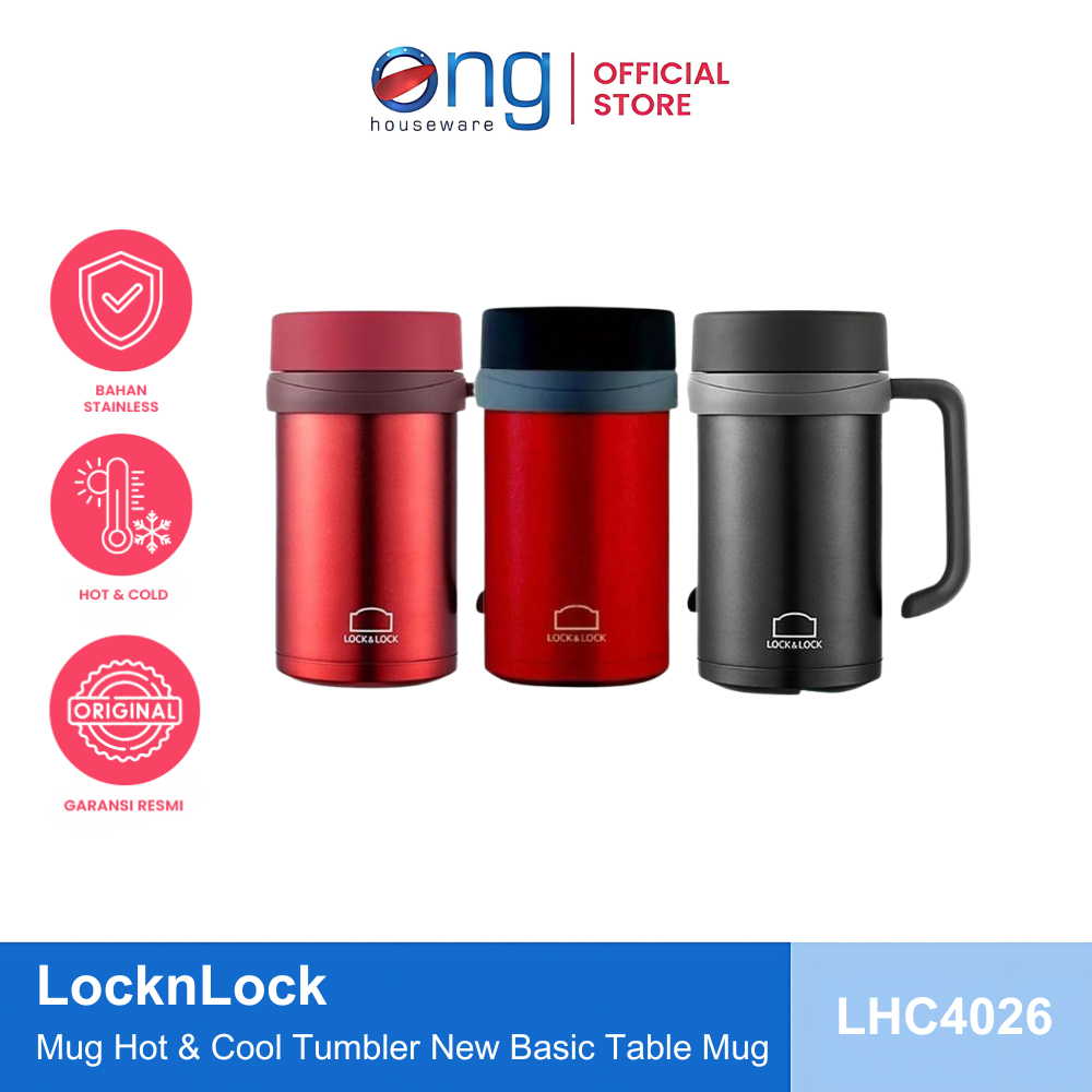 Ong Houseware - Mug Hot & Cool Tumbler New Basic Table Mug 500 ml LocknLock LHC4026