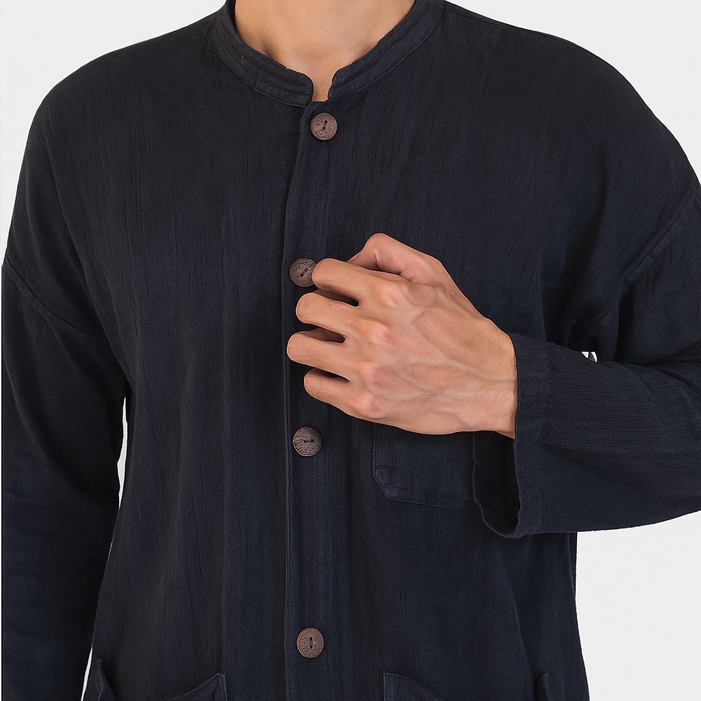 Baju Kampret / Baju Pangsi Khas Baduy Asli – Kancing Batok Kelapa, Handmade Tradisional