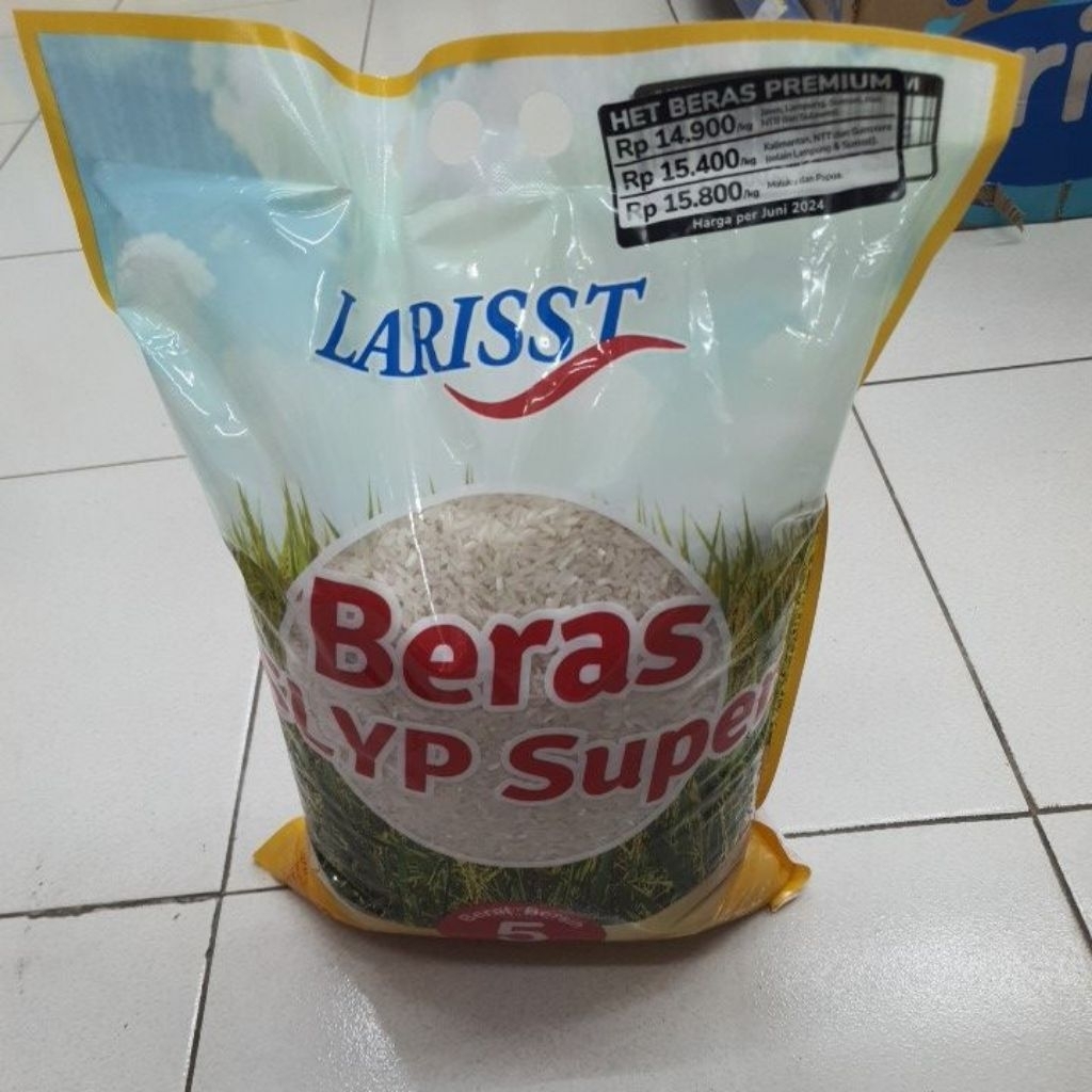beras premium 5kg Larist Slyp Super