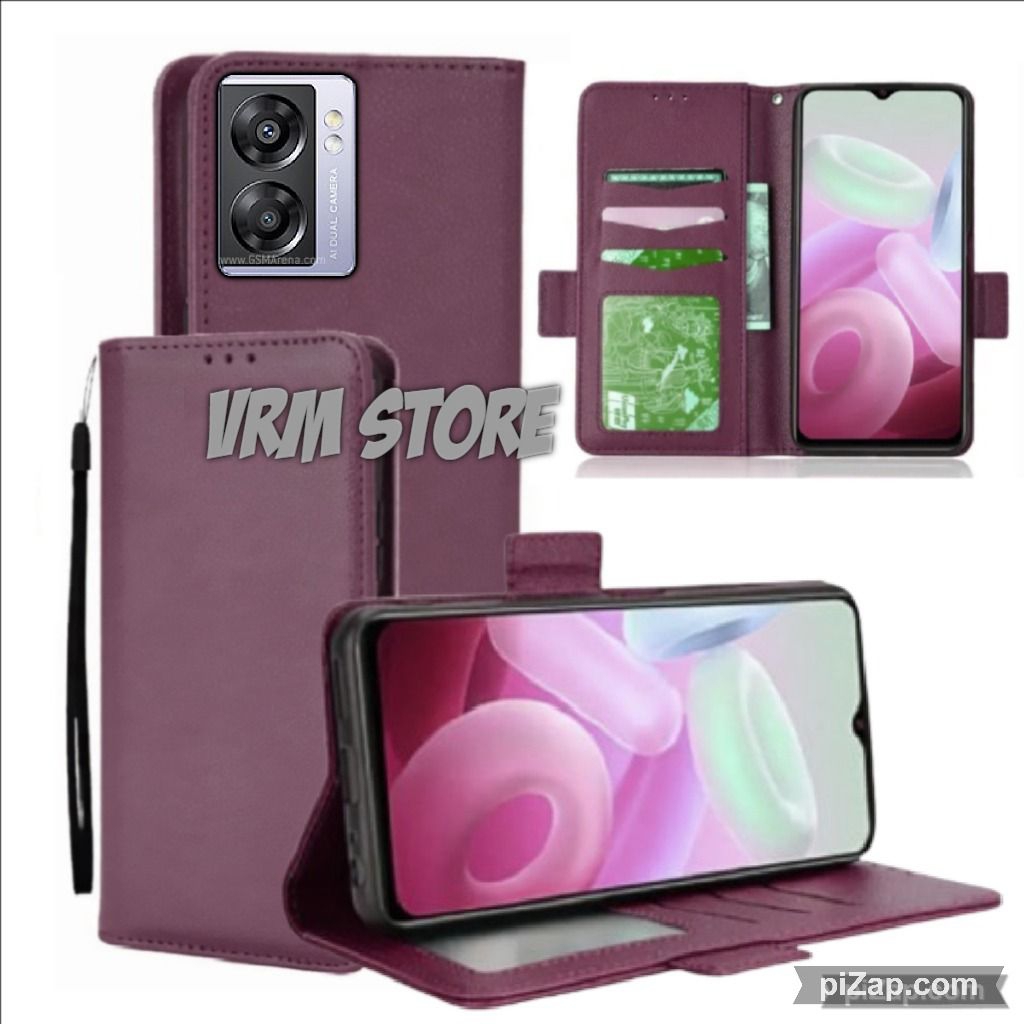 Case Dompet Hp Oppo A57 2022 Case Dompet Casing Hp Flip Kulit Case Wallet Leather Cover