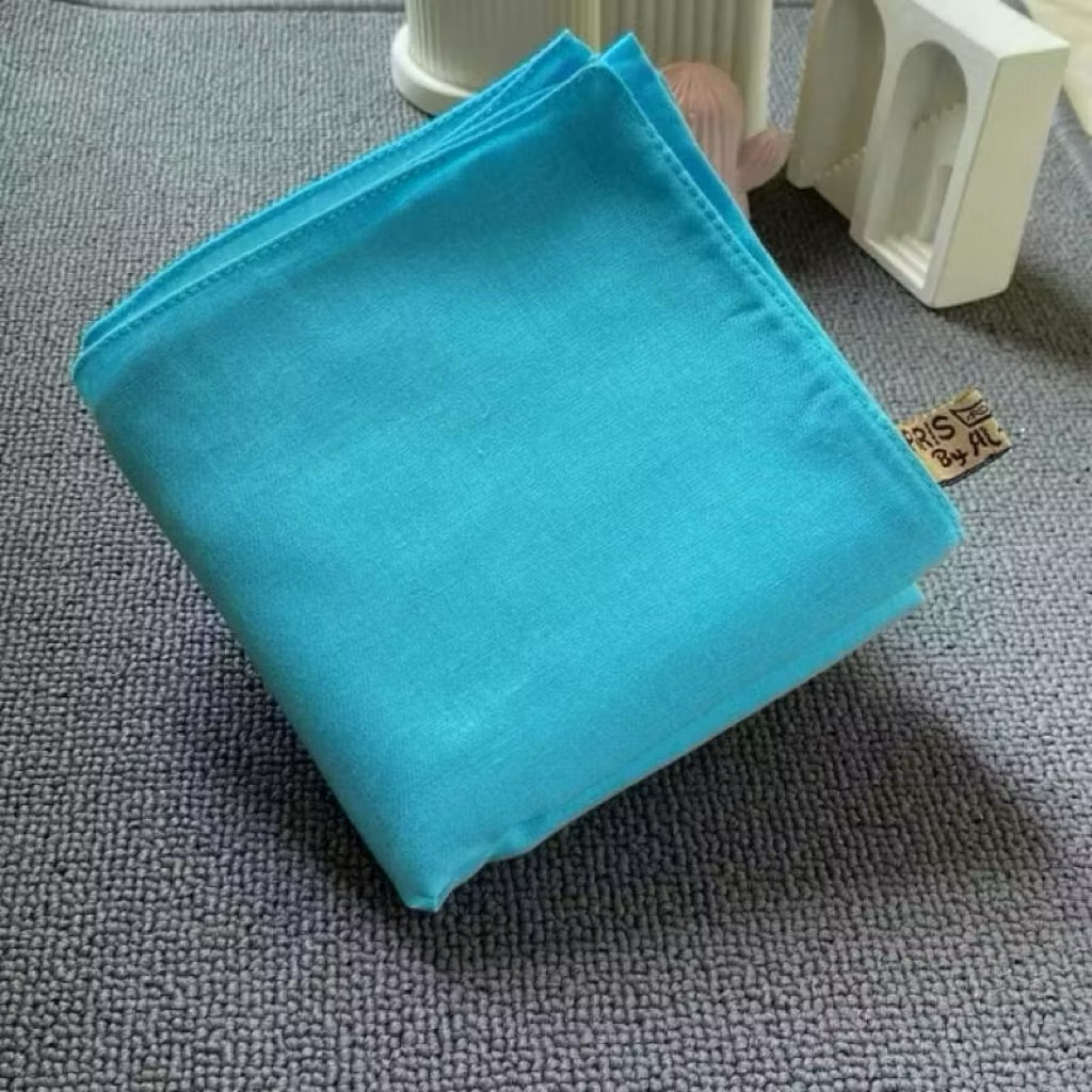 Hijab Segiempat Paris Premium Biru Tosca •Biru Tosca•