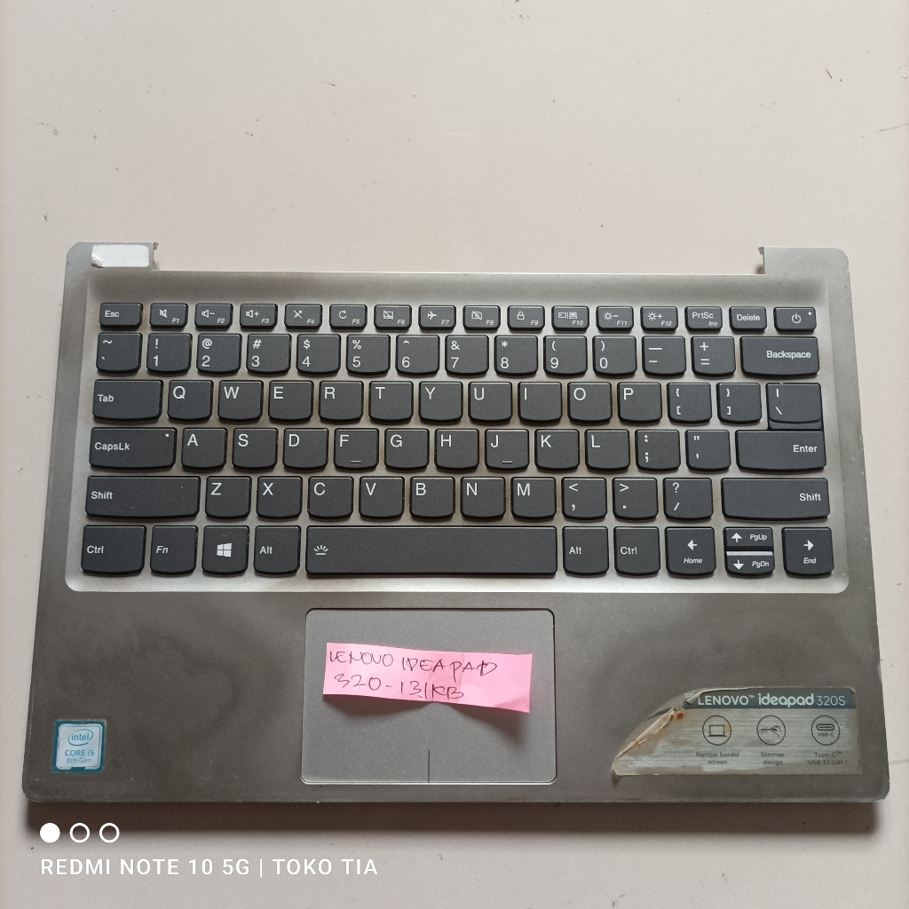 Palmrest dan Keyboard Lenovo Ideapad 320S-13IKB original