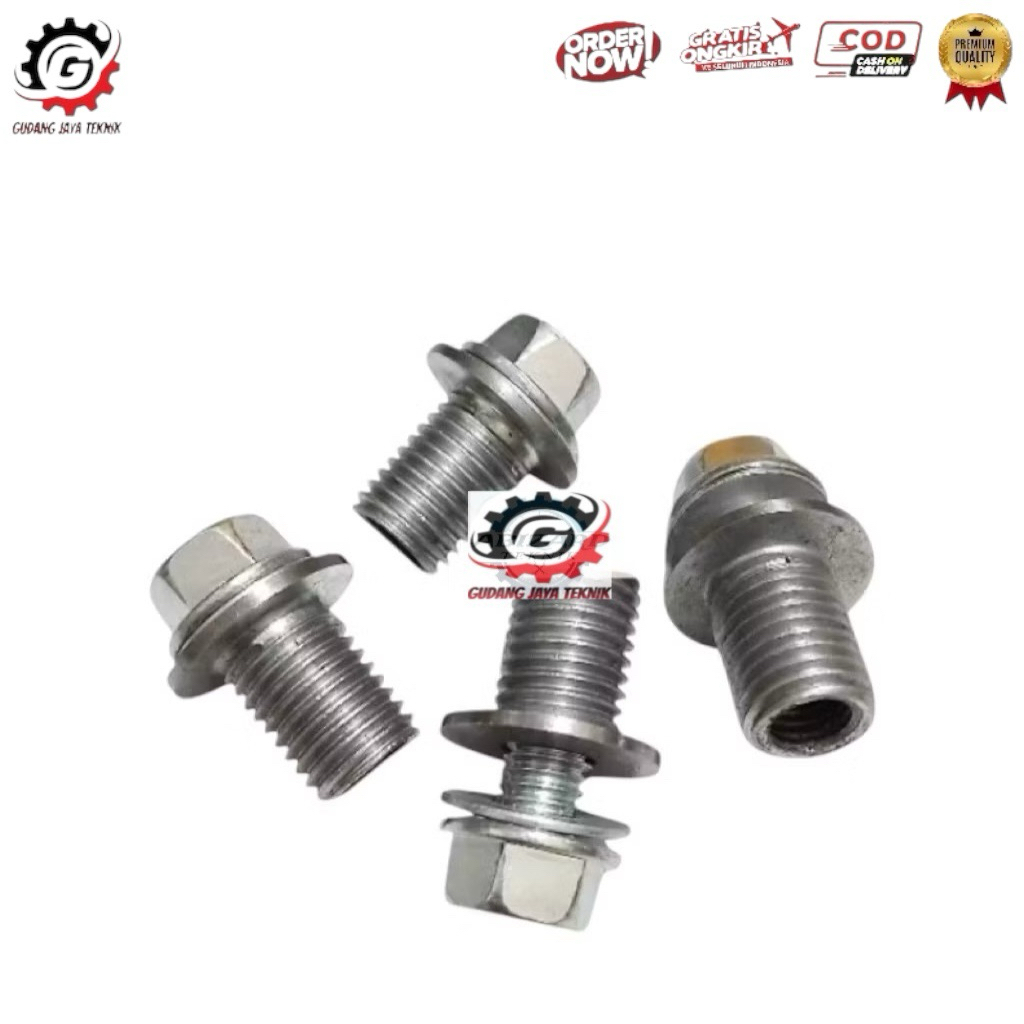 Sok drat baut oli model topi bosh drat oli pecah m12×m8