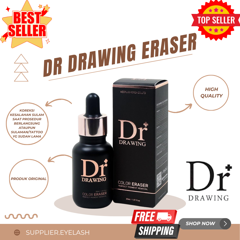 Dr drawing Color Eraser - Penghapus / penghilang untuk salah sulam alis / tattoo