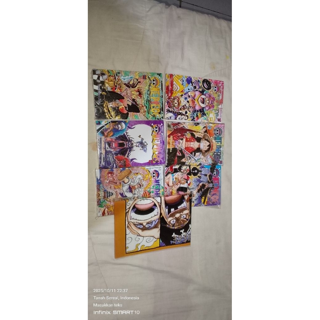 6 buku komik one piece set 99-104 (bonus poster)