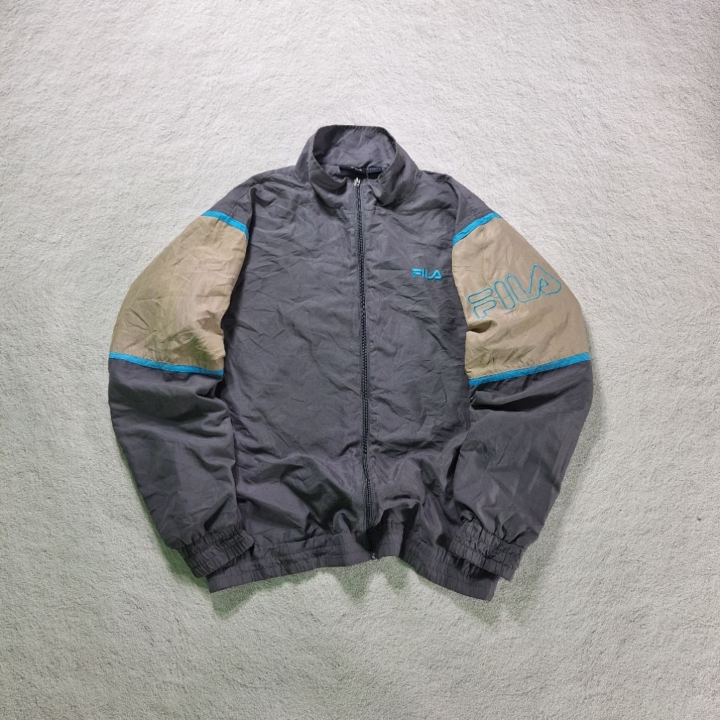 Tracktop Jacket Fila Big Logo Spellout Preloved