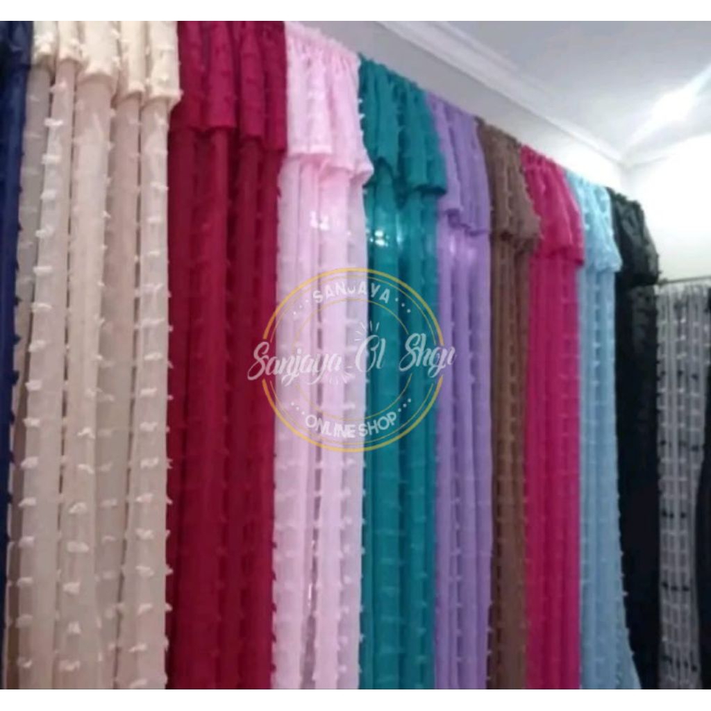 Gorden Vitrase Ruby Gorden Minimalis Gorden Serut